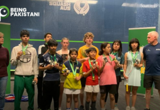 Pakistani goldmedalist Squash